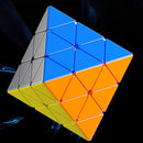 Pyramid Speed Cube Face Turning Octahedron Cube Octahedron stickerless Speed Cube Puzzle Triangle Magic Cube Puzzle Toy for Kids and Adults by TinyTreasures Baby Boutique