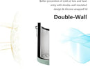 3L Ice Bucket with Silicone Lid, Scoop, Tongs & Strainer, Stainless Steel Double Wall Insulated Ice Buckets for Parties & Cocktail Bar, Outdoor Champagne Ice Container Bin, Dusty Green by CozyNest Decor