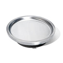 Avanchy Open Baby Plates with Suction – Stainless Steel Divided Plates for Toddlers, BPA-Free, Dishwasher Safe, Unbreakable, Non-Toxic, 100% Silicone Suction – Black by TinyTreasures Baby Boutique