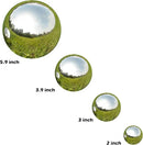 Nerien Gazing Ball, Stainless Steel Garden Mirror Globe, Polished Ornament Sphere, Hollow Floating Reflective Hemisphere, for Home Outdoor Pond Housewarming Swimming Pool Decoration, Silver, 10Pcs by GreenHaven Gardens