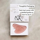 Mount Lai Rose Quartz Gua Sha Facial Tool – The Stone of Graceful Radiance – 100% Genuine Rose Quartz Stone Face Sculpting Tool for Lymphatic Drainage, Puffiness Reduction & Graceful Beauty by CozyNest Decor