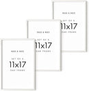HAUS AND HUES Standalone White Oak Frame Set of 3-11x17 by CozyNest Decor