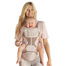 Baby Carrier Pro, MOMTORY Safety-Certified 6-in-1 Ultra Storage Baby Carrier Newborn to Toddler, Front & Back Baby Holder Carrier with Hip Seat, Soft Pink by TinyTreasures Baby Boutique