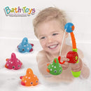 Dwi Dowellin Bath Toys Fishing Games Swimming Whales Bath Time Bathtub Toy for Toddlers Baby Kids Infant Fish Set Age 18months and up by TinyTreasures Baby Boutique