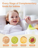 Baby Food Maker, HEYVALUE 13-in-1 Food Processor Set, Fruit, Vegatable, Meat, Baby Puree Blender with Baby Containers, Food Freezer Tray, Silicone Spoons, Spatula (Gray) by TinyTreasures Baby Boutique