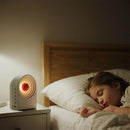 Sleep Aid & Focus White Noise Machine – 8 Soothing Sounds & 4 Ambient Lights | 12H Playtime,Bluetooth for Travel & Office, Sleek Desk Gift,White by TinyTreasures Baby Boutique