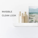 QEEIG Floating Shelves for Wall Bathroom Shelf Bedroom Kitchen Living Room Hanging Book Shelves Small Farmhouse Decor 16 inch Set of 3, White (015-W3) by CozyNest Decor
