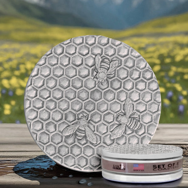Bee Honeycomb  Drink Coasters, photo 2 of 8