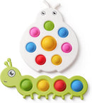 LiKee Fidget Popper Sensory Baby Toys for 10+ Months, Push and Popping Busy Board, Montessori Toys for 1+ Years Old, Airplane Car Travel Toy for Toddlers 1-3 Stress Relief (2 Pieces) by TinyTreasures Baby Boutique