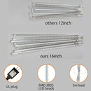 Aokudoni Christmas Lights Outdoor, Upgraded 16 inch /40cm Meteor Shower Lights 8 Tube Falling Rain Light Icicle String Lights for Xmas Tree New Year Party Wedding Decorations, UL Plug, White by GreenHaven Gardens