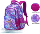 Cusangel Purple Mermaid 3pcs Set with Lunch Box Pencil Case,Multi Compartment Backpack, Dinosaur Backpack Chest Strap Side Pockets 16 Inch by TinyTreasures Baby Boutique
