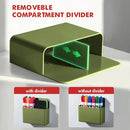 BEYGORM 2 Pack Plastics Magnetic Pen Holder for Refrigerator, Dry Erase Marker Holder for Whiteboard，Magnet School Locker Organizer Accessories, Pencil Cup, Pen Caddy (Army Green) by CozyNest Decor
