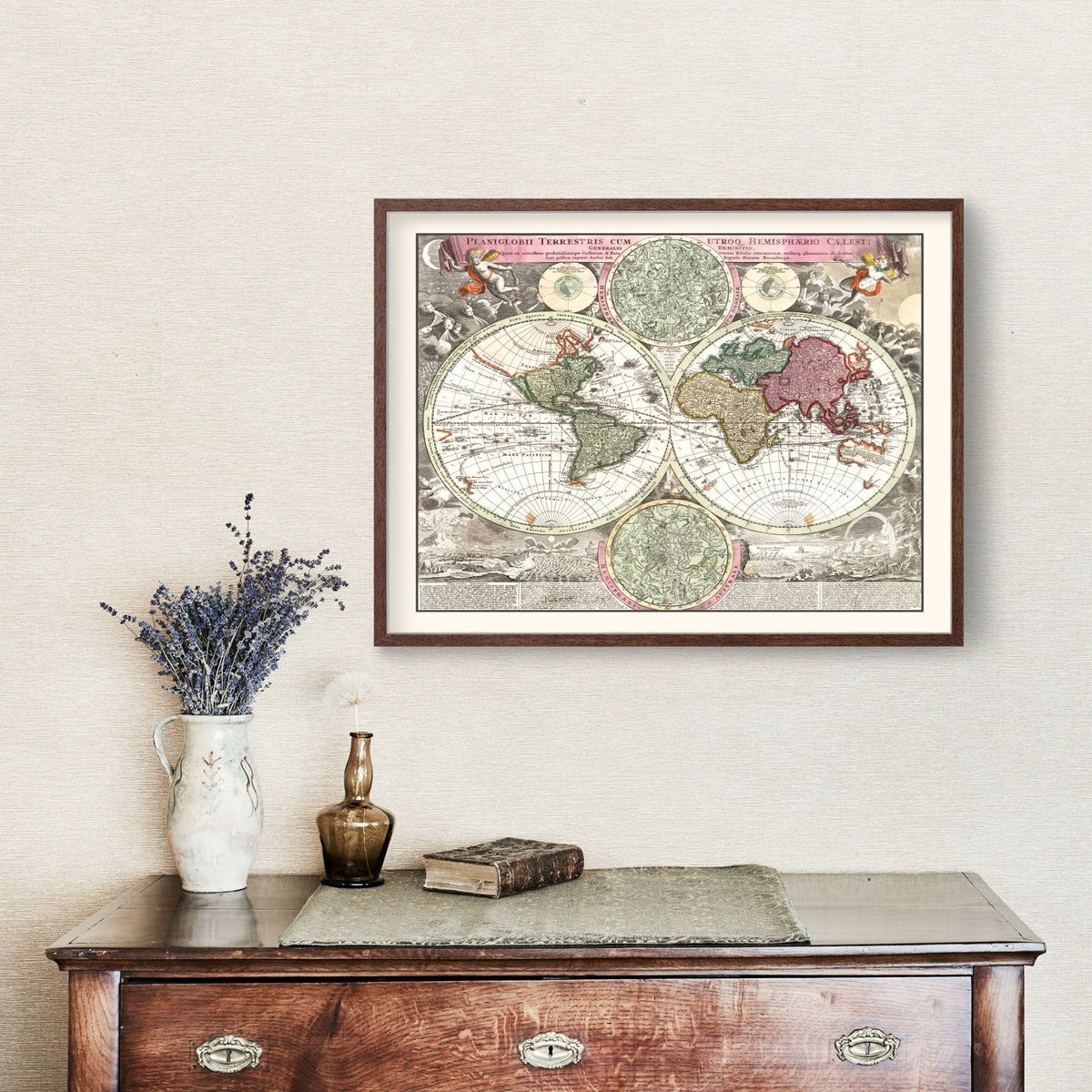 Vintage World Map 1716, photo 3 of 5