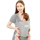 Acrabros Baby Wrap Carrier,Hands Free Baby Carrier Sling,Lightweight,Breathable,Softness,Perfect for Newborn Infants and Babies Shower Gift,Grey by TinyTreasures Baby Boutique