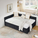 Upholstered Tufted Daybed Frame With Storage Drawers by HouseOfZazla