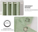 MIULEE Linen Texture Curtains for Bedroom Solid 100% Blackout Thermal Insulated Sage Green Curtains Grommet Room Darkening Curtains/Draperies for Living Room Nursery 52x84 Inch (2 Panels) by TinyTreasures Baby Boutique