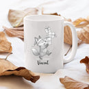 Fox Coffee Cup 11 Oz 15 Oz, Personalized Fox Mug Gift For Men Women Foxes Lover Daughter Son, Customized Name Animal Accent Coffee Mug, Foxes White Ceramic Cup Gift For Birthday Christmas Holiday by TinyTreasures Baby Boutique
