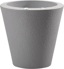 Crescent Garden Dot TruDrop Indoor/Outdoor Planter, Self-Watering Modern Plant Pot, 16 Inches, (Ash) by GreenHaven Gardens