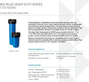 Pentair Pentek 150236 Big Blue Filter Housing, 1 1/2" NPT