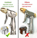 FANHAO Upgraded Garden Hose Nozzle Sprayer, 100% Heavy Duty Metal Handheld Water Nozzle High Pressure in 4 Spraying Modes for Watering Plants and Lawn, Car Washing, Patio and Pet by GreenHaven Gardens