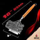 BBQ-AID Grill Brush for Outdoor Grill Bristle Free - 18" BBQ Brush for Grill Cleaning Kit - Safe BBQ Grill Cleaner Brush and Scraper - Stainless Grill Cleaning Brush for Any Grill, Grill Accessories by GreenHaven Gardens