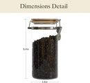 Glass Coffee Canister Coffee Containers for Ground Coffee Coffee Bean Storage Airtight Seal with Locking Clamp, Coffee Bar Accessories Perfect for Kitchen Storage by CozyNest Decor