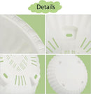12.59in Hanging Planter Pots for Outdoor and Indoor Plants Flowers with Drainage Hole Tray Hooks Plastic Plant Baskets for Garden Home Porch (White, Pack of 6) by GreenHaven Gardens