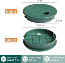 4 Pcs Sprinkler Valve Box Cover, 5.5" OD 6" Valve Box Cover Lid for Sprinkler Irrigation System, Valve Box Cover Lid for Outdoor Sprinkler Irrigation Control Water System Lawn (6 inch) by GreenHaven Gardens