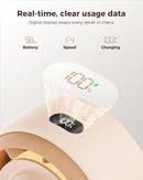 SWEETFULL Baby Stroller Fan - 4000mAh Rechargeable 4-Speed Quiet with LED Display & Night Light, Mini Portable 360° Clip On Safe Fan for Car Seat, Crib, Travel - Brown by TinyTreasures Baby Boutique
