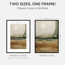 Homeforia 20x28 Black Wood Frame, High End Oak 20x28 Wooden Picture Frames with Mat 14x22 Photo, 20 x 28 Poster Frame Matted to 14 by 22 Print, 28x20 Hanging Frames, Tempered Glass, Wall Kit, Set of 1 by CozyNest Decor