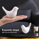 Notakia Small White Birds Statues Home Decor Modern Style Decorative Ornaments for Living Room, Bedroom, Office Desktop, Cabinets (2Pcs White Birds) by CozyNest Decor