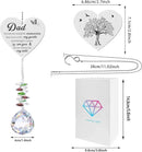 Memorial Suncatcher Gifts for Loss of Dad, Sympathy Gifts for Loss of Dad, Dad in Heaven Memorial Crystal Suncatcher for Window Home Decor (Dad) by GreenHaven Gardens
