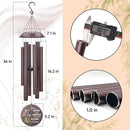 36inch Personalized Wind Chimes, Memorial Wind Chimes for US Veteran, Wind Chime for Loss of Loved Dad/Mom, Sympathy Memorial Gifts, Thank You Veteran Solider, Outdoor Decor by CozyNest Decor