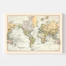 Vintage World Map 1892