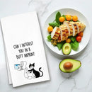 Cat Hand Towel, Funny Bathroom Kitchen Towels, Waffle Weave Microfiber Dish Cloth, Gift for Cat Lovers, Cute Kitty Tea Towel for Home by CozyNest Decor