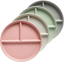 greenandlife 9 Inch (4PCS) Unbreakable Divided Plates for Kids Adults, Dishwasher & Microwave Safe Compartment Plate, Lightweight Reusable Plastic Portion Control Plates, BPA Free and Healthy by CozyNest Decor