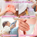 2 Larger Breast Ice Packs with Soft Covers and 6 Breast Pads for Leaking Milk, Hot and Cold Breast Therapy Packs, Breastfeeding Essentials for Relief of Clogged Ducts, Nipple Pain, Engorgement(Pink) by TinyTreasures Baby Boutique