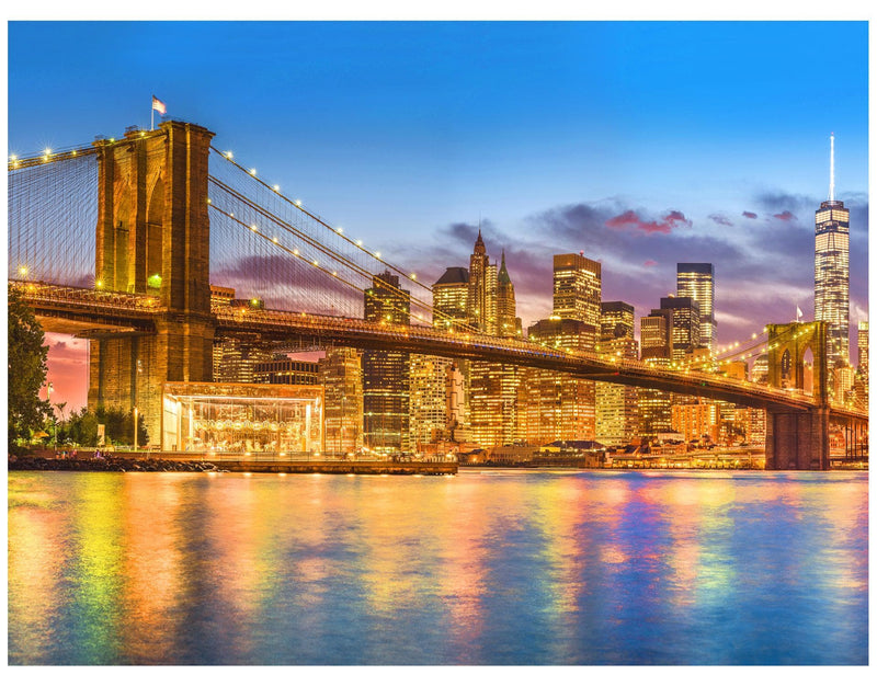 New York City Brooklyn Bridge Wall Mural Decal Sticker.