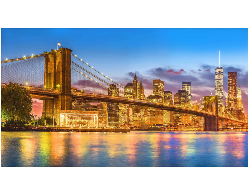 New York City Brooklyn Bridge Wall Mural Decal Sticker.