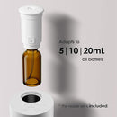 Waterless Diffuser for Essential Oil, Battery Operated Nebulizer, 0.7 Fl.Oz./ 20mL Capacity, Mini Scent Air Machine, 3 Countdown Timers & 3 Mist Levels for Home, Room, Car, Office - AN6 Green Lily by TinyTreasures Baby Boutique