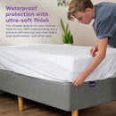 Purple Waterproof Mattress Protector – Full, Gold-Standard Protection, Comfort-First Design, Fits Mattresses 8” to 15.5” by TinyTreasures Baby Boutique