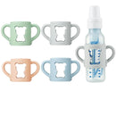 PandaEar 4 Pack Silicone Baby Bottle Handles Compatible with Dr Brown 8 oz/250 ml Narrow Baby Bottles, Baby Feeding Bottle Holder Grips by TinyTreasures Baby Boutique