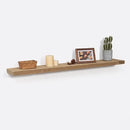 Floating Shelves - 8" Deep Rustic Reclaimed Barnwood Wall Hanging Shelves with Invisible Heavy-Duty Metal Bracket - Wall Mounted - Farmhouse Style - 48 inches, Distressed Natural by CozyNest Decor