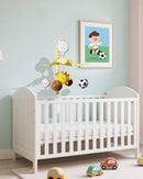 FEISIKE Baby Crib Mobile with 35 Lullabies, 3 Modes Rotation & Music, Soother Toy Adjustable Volume, Sport-Themed Nursery Decor Musical Mobile for Crib or Bassinet by TinyTreasures Baby Boutique