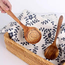 7 Pcs Acacia Wood Cooking Utensils Set Large Wooden Spoons for Cooking Spatula Salad Mixing Spoon Non Toxic Utensil for Kitchen Use Spatulas Non Stick Turner Slotted Serving Spoon Kitchen Utensils by CozyNest Decor