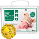 Crib Mattress Protector Pad - Ultra-Soft Waterproof Breathable Premium Bamboo Rayon - Noiseless Fitted Dryer Safe Cover. High Absorbency Oeko-TEX Certified (28 x 52 x 9 inches) MARGAUX & MAY by TinyTreasures Baby Boutique