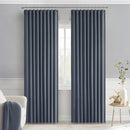 MIULEE Stone Blue Back Tab Blackout Curtains 84 Inch Length 2 Panels Set for Living Room Bedroom Privacy, Rod Pocket/Pinch Pleat Thermal Insulated Room Darkening Pleated Light Blocking Drapes by TinyTreasures Baby Boutique