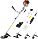 Homdox 58cc 2-Cycle Gas Weed Eater, 4 in 1 Brush Cutter, String Trimmer and Gas Weed Wacker Trimmer for Lawn and Garden Care Trimming, Red by GreenHaven Gardens