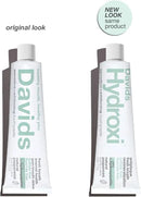Davids Hydroxi Fluoride Free Nano Hydroxyapatite Toothpaste for Remineralizing Enamel & Sensitive Relief, Whitening, Antiplaque, SLS Free, Natural Peppermint, 4 oz, Made in USA by CozyNest Decor
