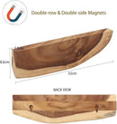 12.5 Inch Magnetic Knife Holder for Wall,Acacia Wood Knife Magnetic Strip,Knife Holder Wood Magnetic,No Drilling Knife Magnetic Strip-Strong Knife Magnet- for Kitchen Knives and Tools by CozyNest Decor